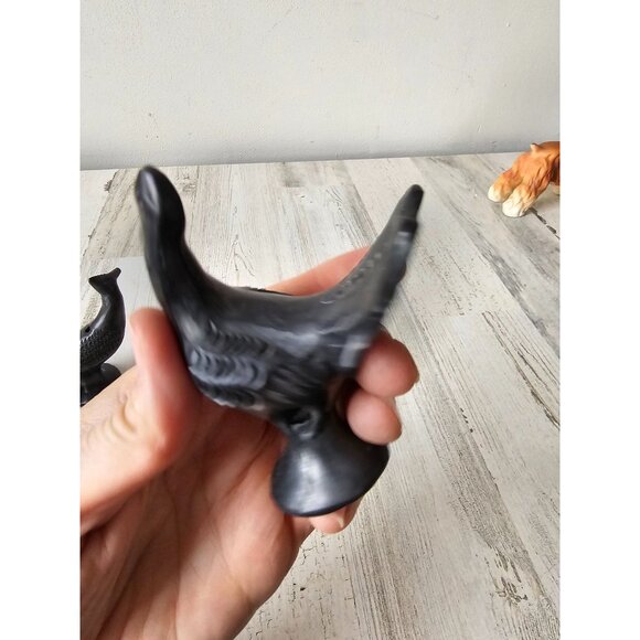 Vintage bird unique statue figurine mini rooster whistle as is‎ set - Picture 9 of 13